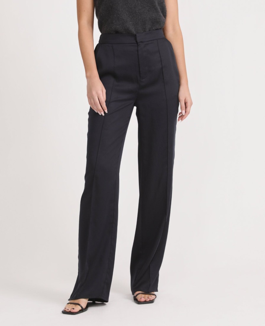 Women Grana Pants & Trousers | Tencel Side Slit Pant