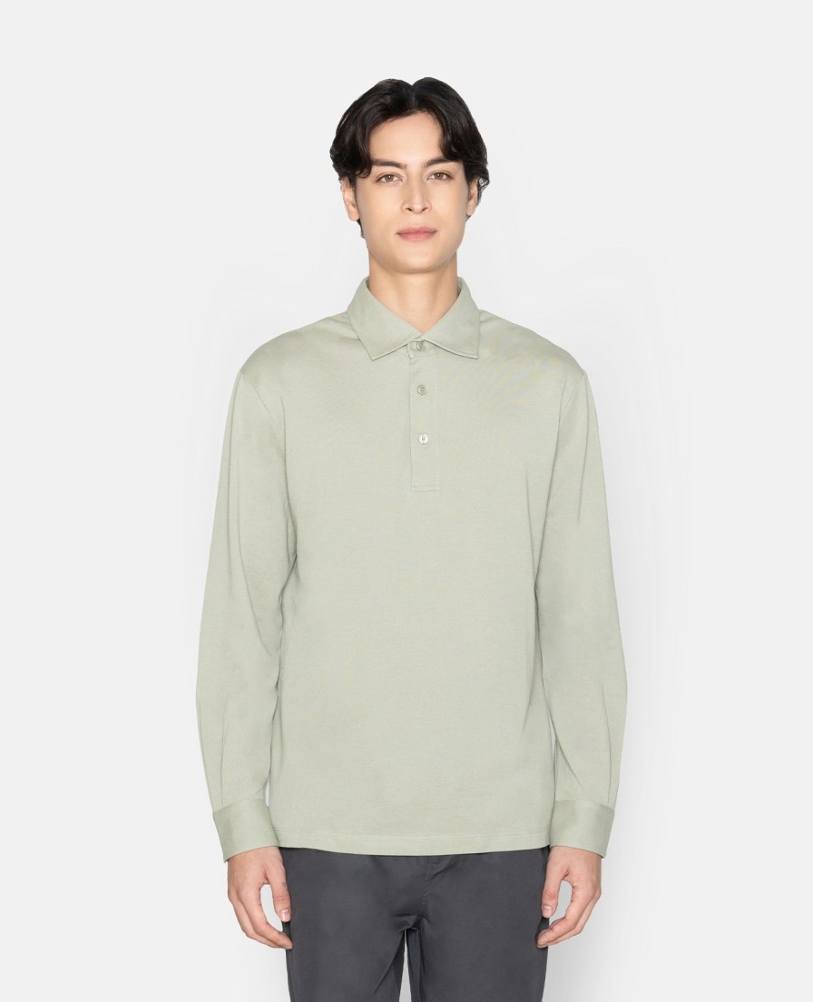 Men Grana Tees & Polos | Pique Long Sleeve Polo