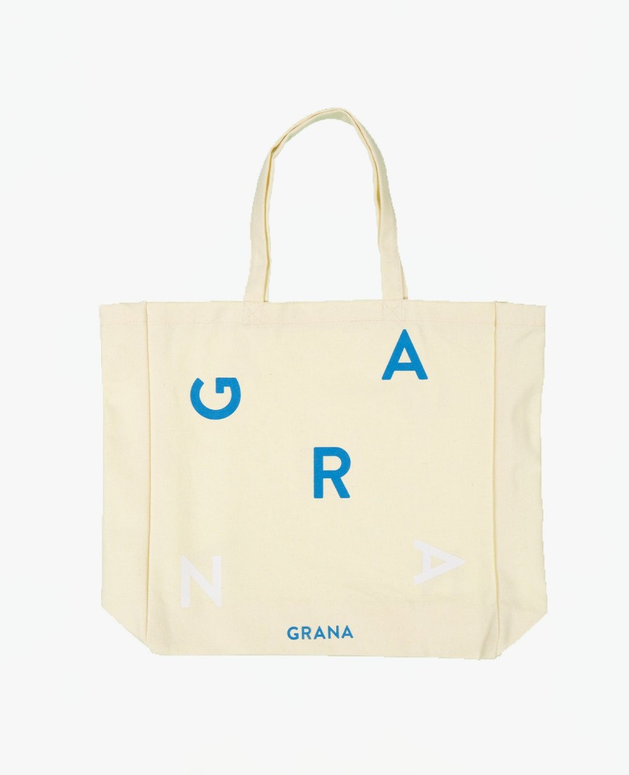 Women Grana Accessories | Cotton Canvas Tote Bag Ivory