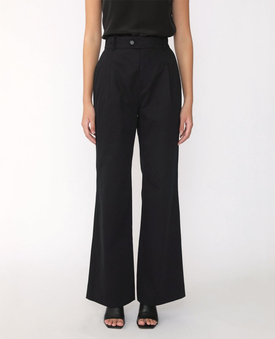 Women Grana Pants & Trousers | Supima Straight Leg Pant