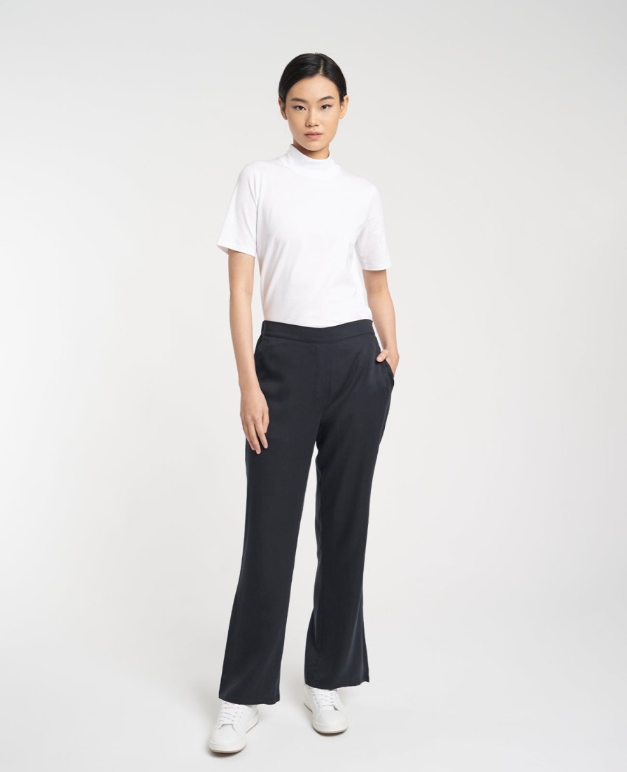 Women Grana Pants & Trousers | Tencel Slouchy Pant