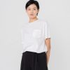 Women Grana Tee Shirts | Supima Crew Neck Pocket Tee