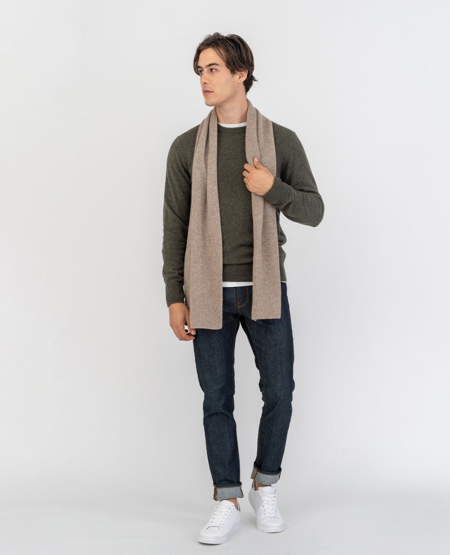 Men Grana Accessories | Cashmere Ribbed Scarf