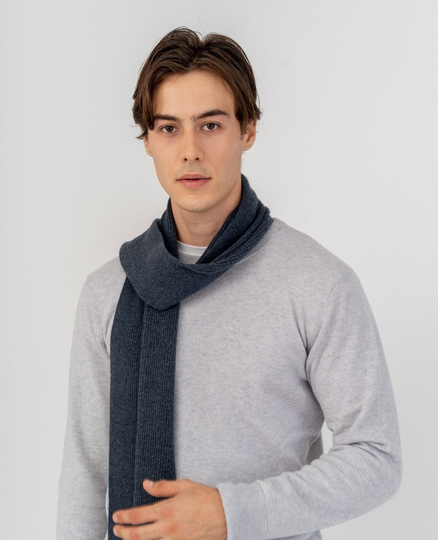 Men Grana Accessories | Cashmere Ribbed Scarf