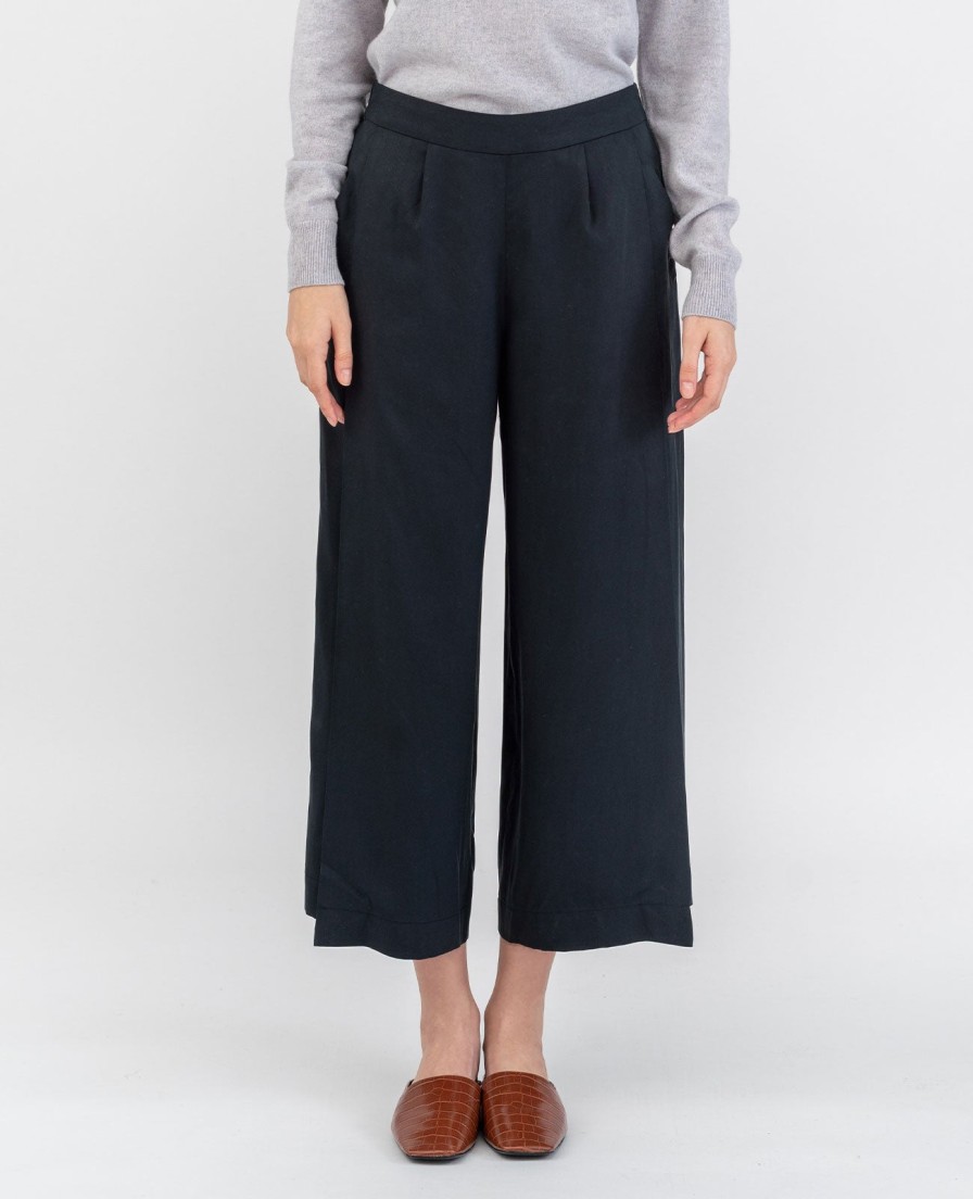 Women Grana Pants & Trousers | Tencel Split Front Culotte