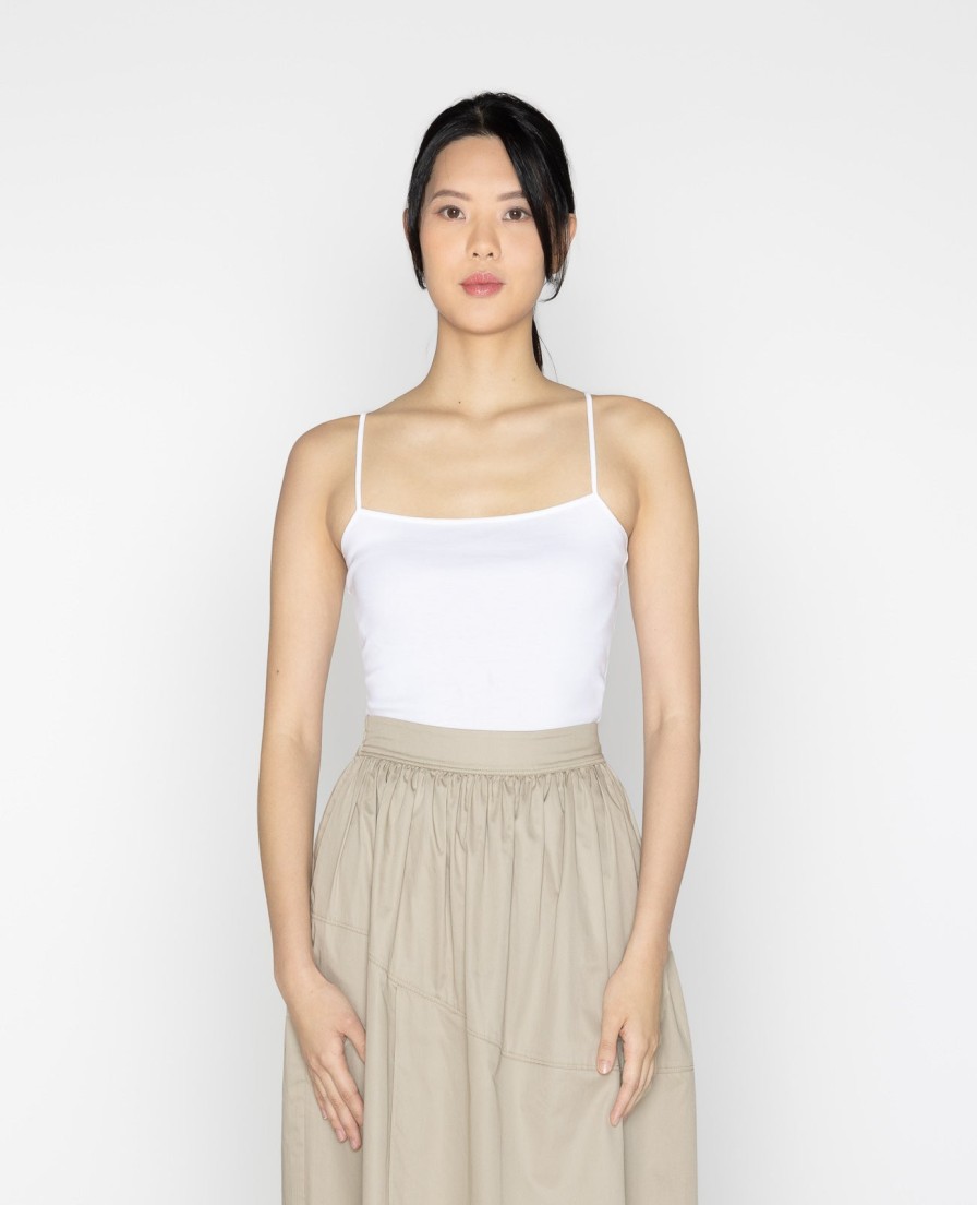 Women Grana Tank Tops | Women Supima Thin Strap Ribbed Cami