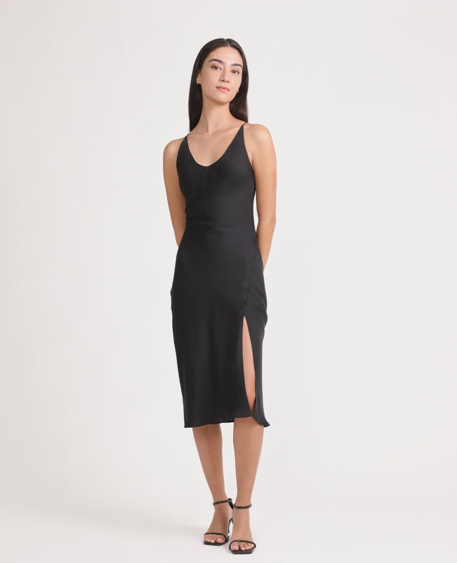 Women Grana One Piece Dresses | Silk Open Back Slip Dress