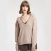 Women Grana Sweaters & Cardigans | Cashmere Double V-Neck Sweater