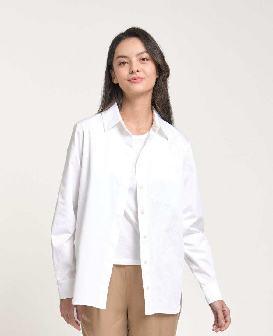 Women Grana Shirts & Blouses | Supima Oversize Shirt