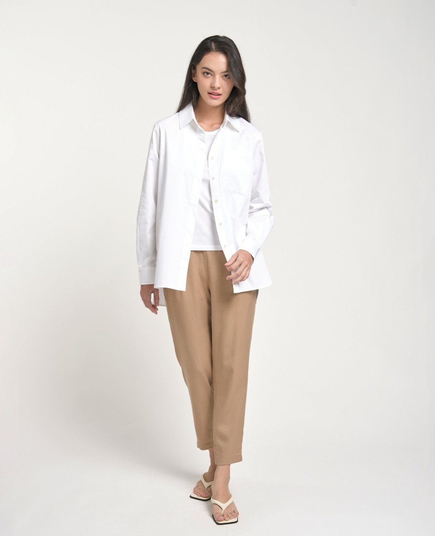 Women Grana Shirts & Blouses | Supima Oversize Shirt