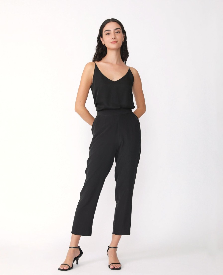 Women Grana Pants & Trousers | Silk Signature Ankle Pant