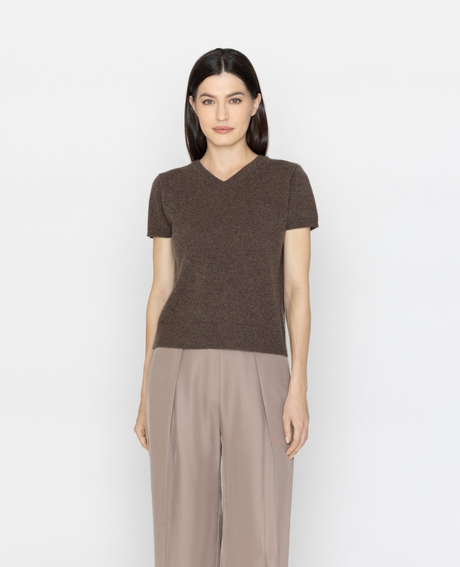 Women Grana Sweaters & Cardigans | Cashmere 2-Way Short Sleeve Sweater