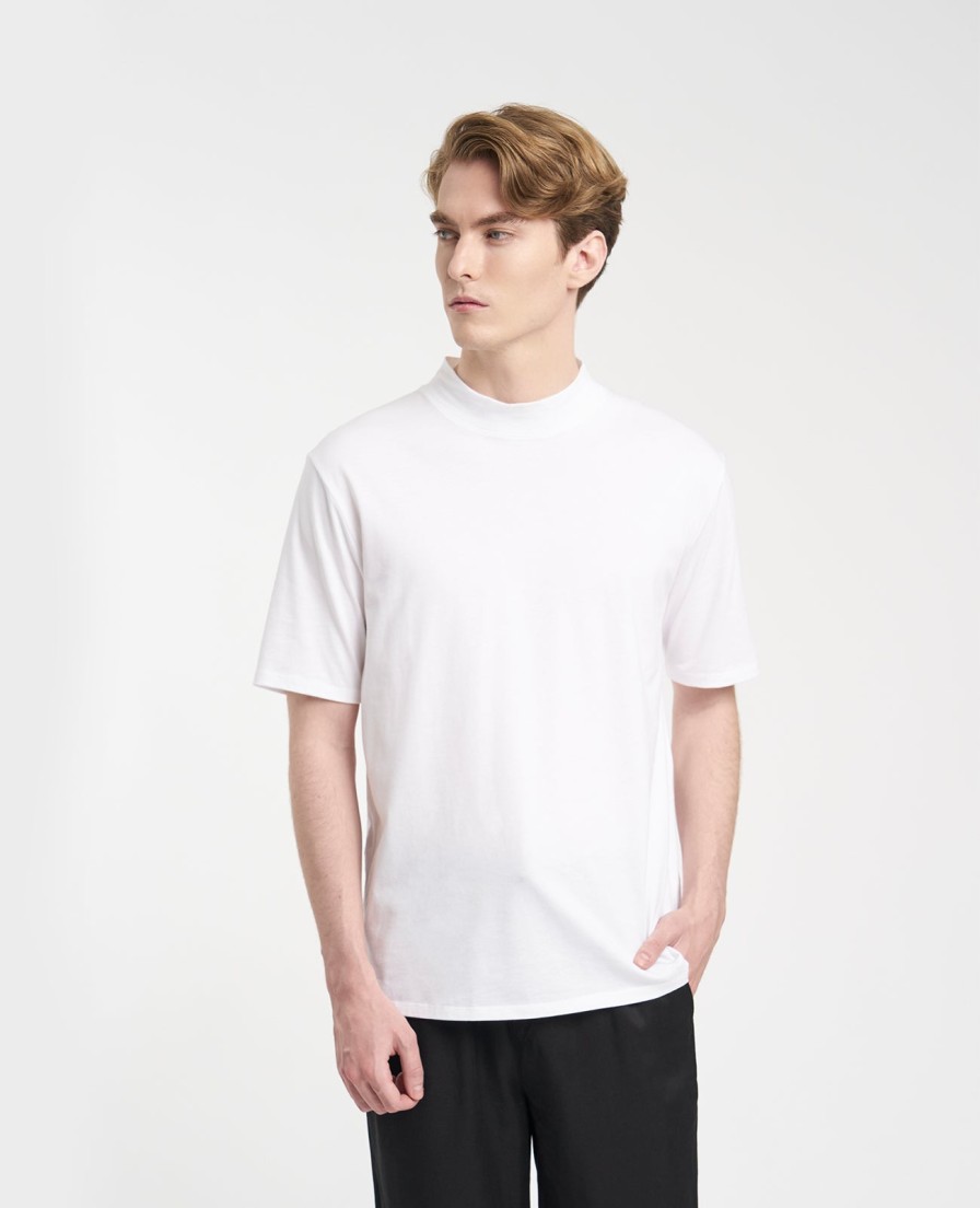 Men Grana Tees & Polos | Supima High Neck Tee