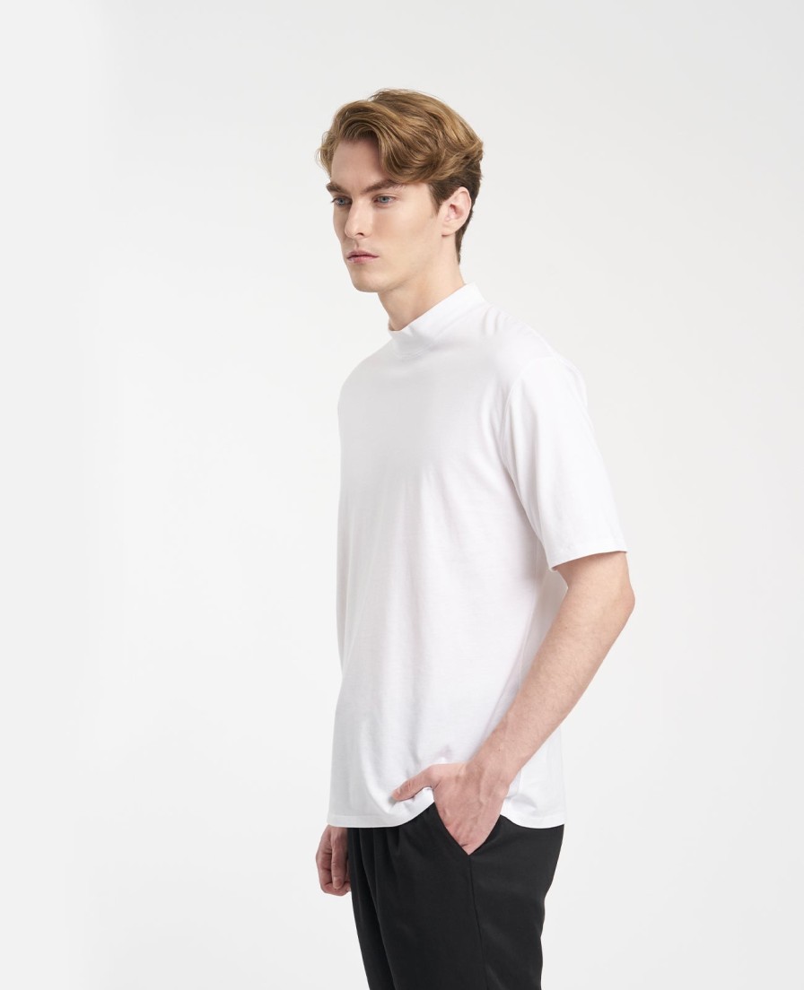 Men Grana Tees & Polos | Supima High Neck Tee