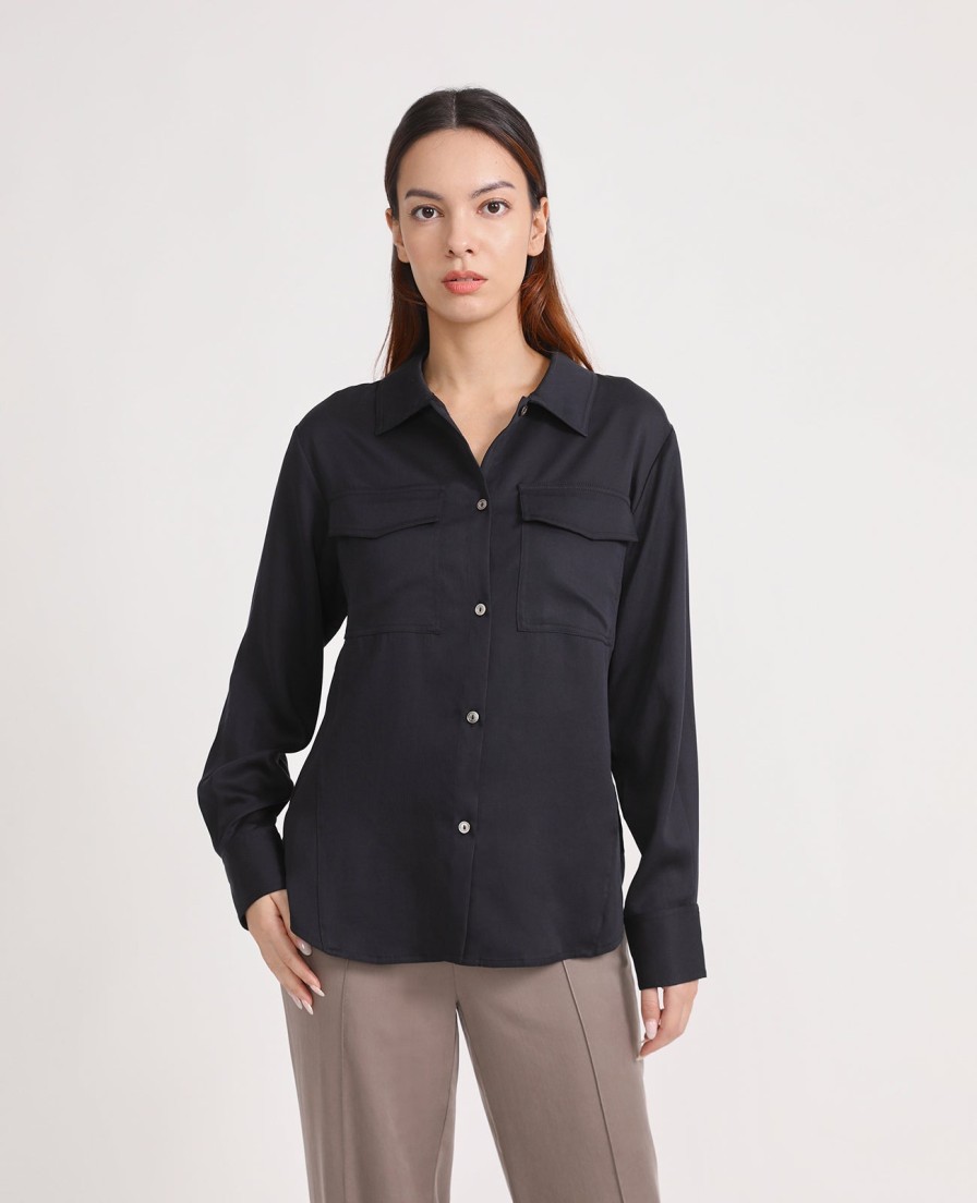 Women Grana Shirts & Blouses | Tencel Utility Shirt