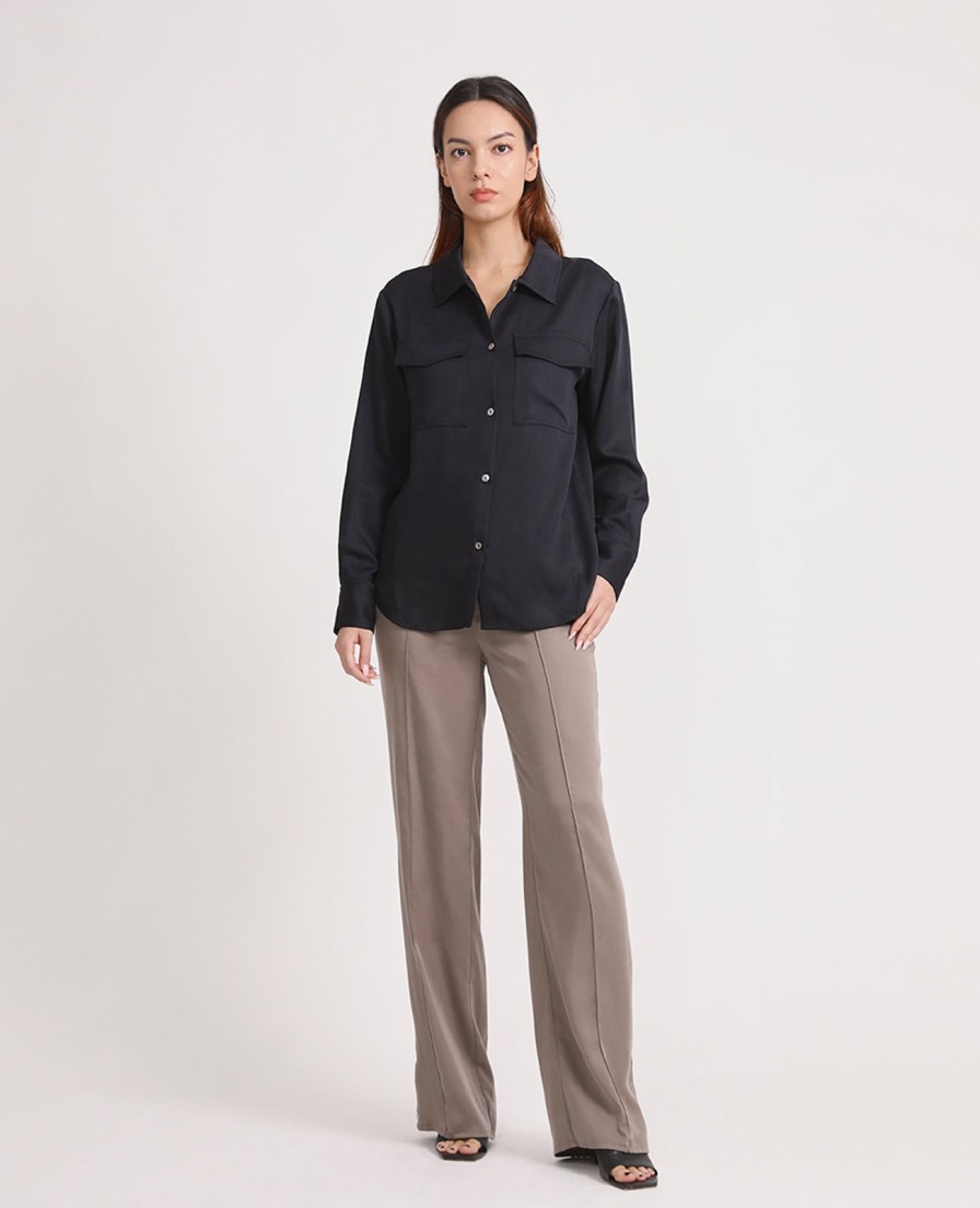 Women Grana Shirts & Blouses | Tencel Utility Shirt