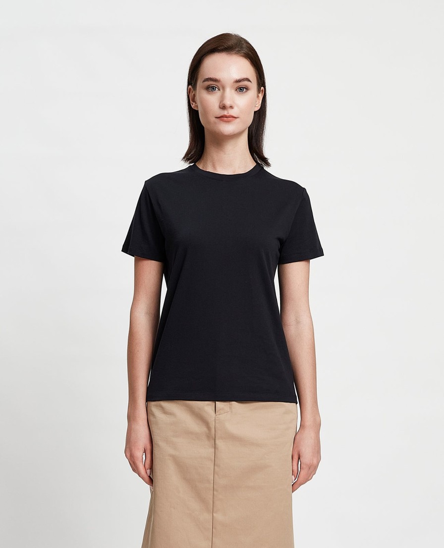 Women Grana Tee Shirts | Supima Crew Neck Tee