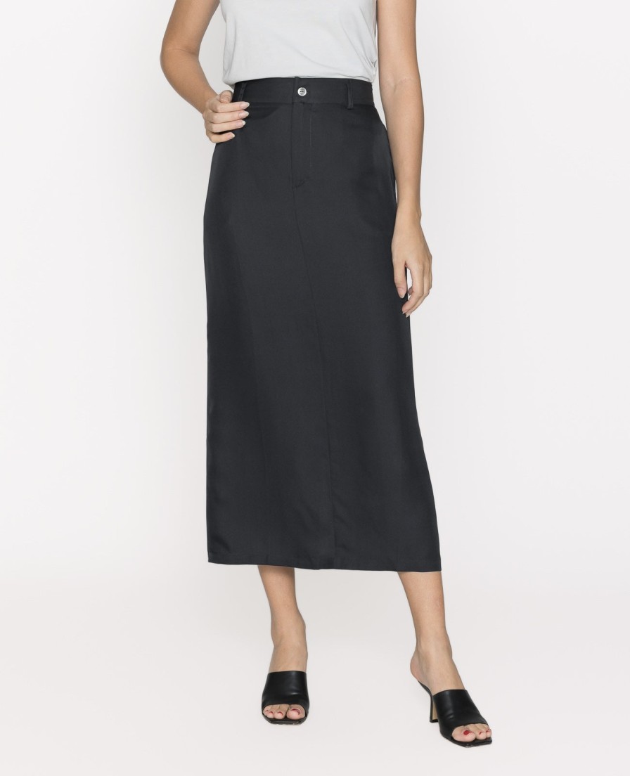 Women Grana Skirts | Silk Column Skirt