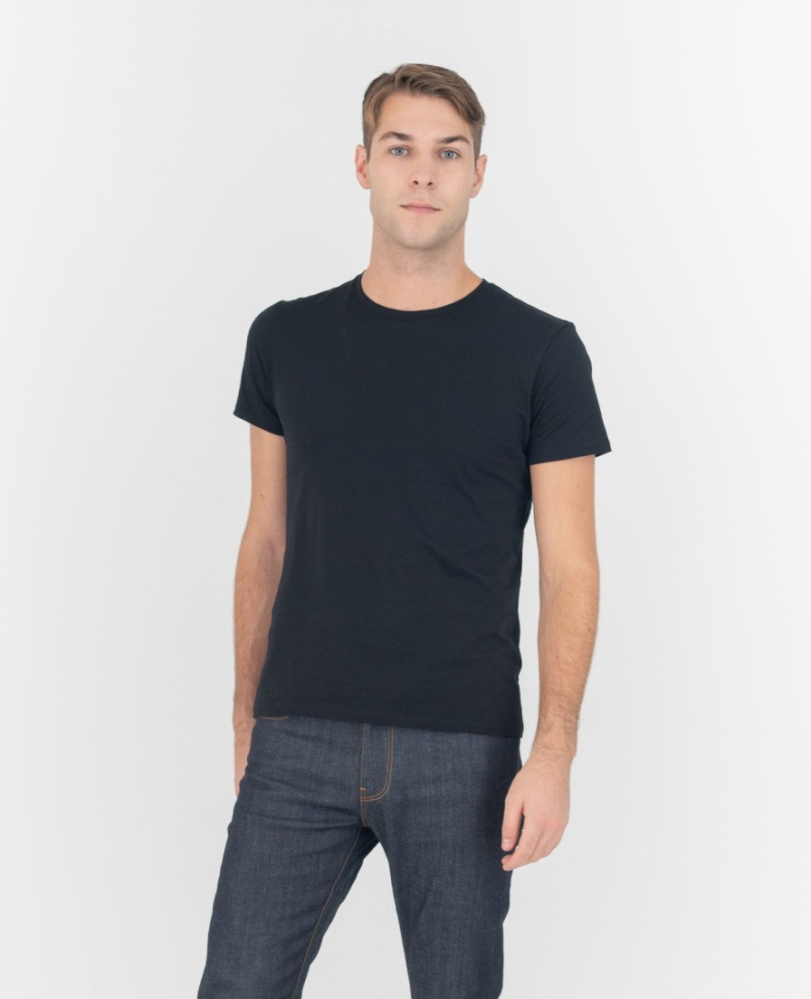 Men Grana Tees & Polos | Organic Pima Crew Neck Tee