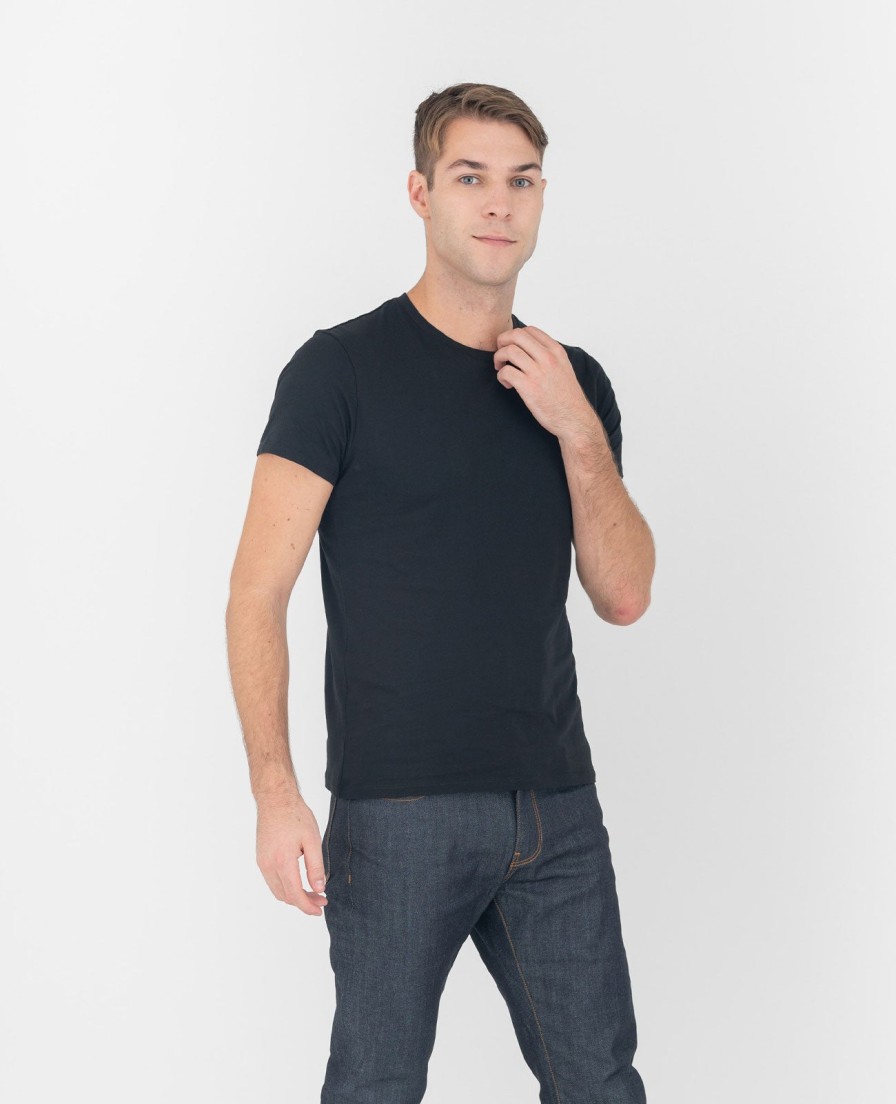 Men Grana Tees & Polos | Organic Pima Crew Neck Tee