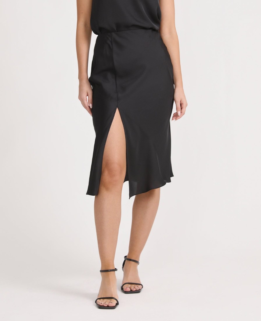 Women Grana Skirts | Silk Asymmetric Wrap Skirt