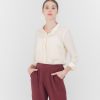 Women Grana Shirts & Blouses | Women Silk Long Sleeve Shirt