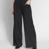 Women Grana Pants & Trousers | Supima Mid-Rise Wide Leg Pants