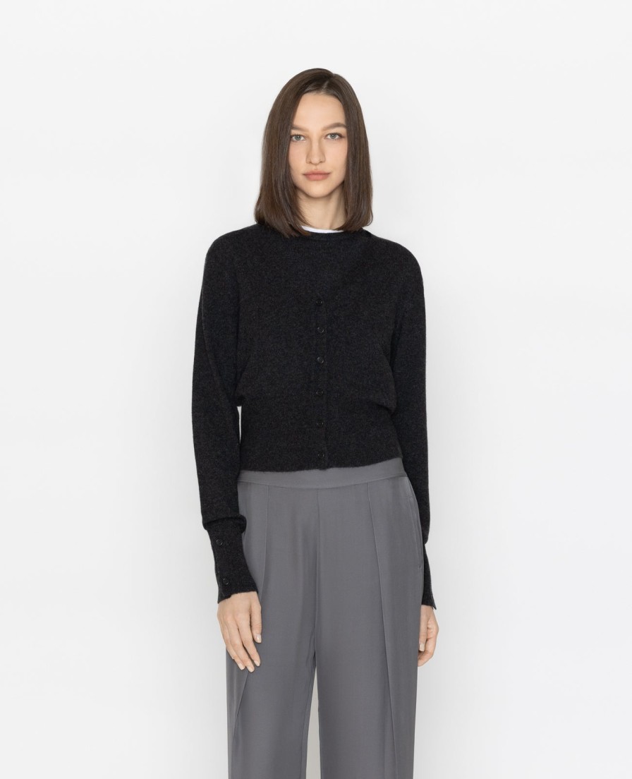 Women Grana Sweaters & Cardigans | Cashmere V-Neck Cropped Cardigan