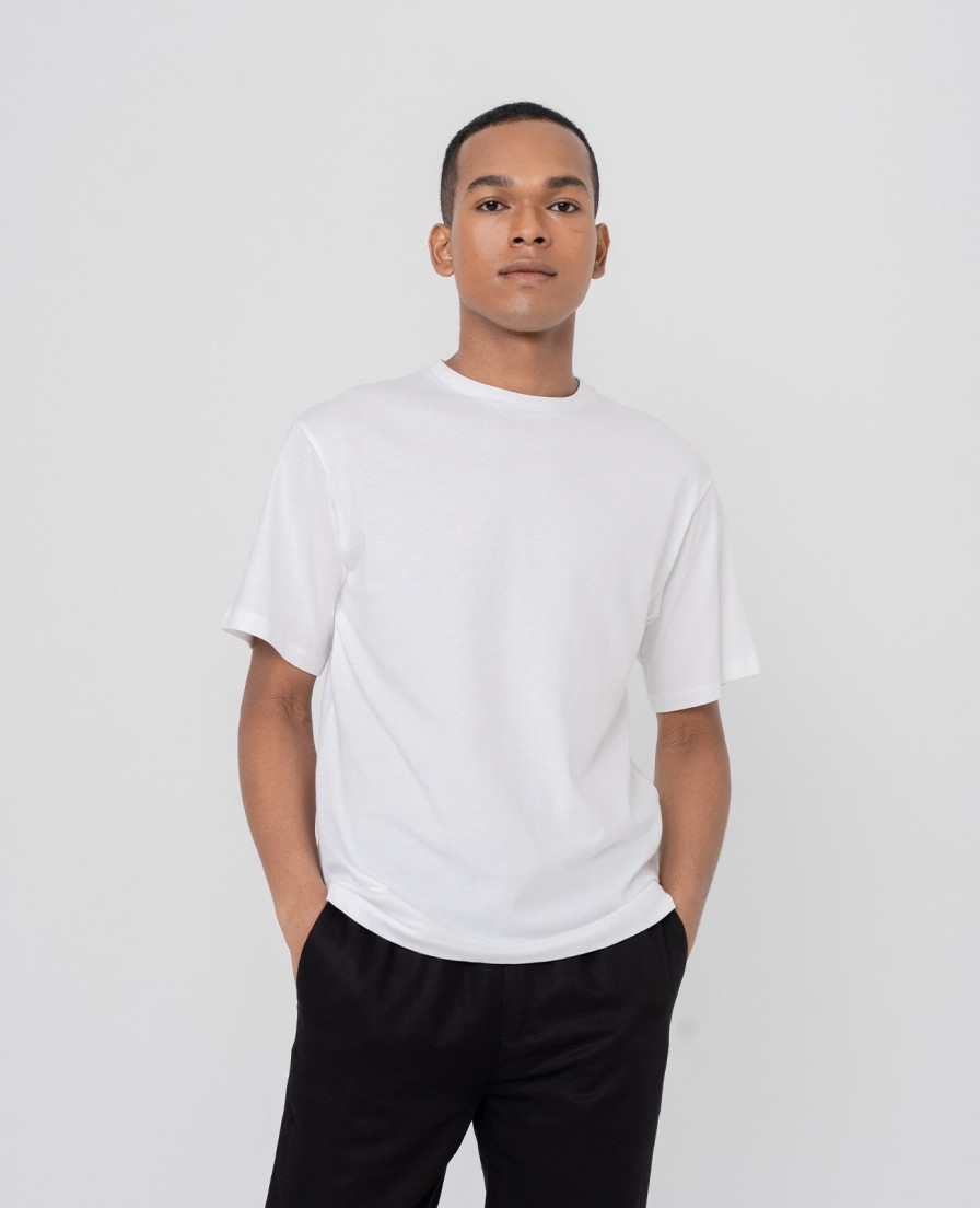 Men Grana Tees & Polos | Supima Oversize Crewneck Tee