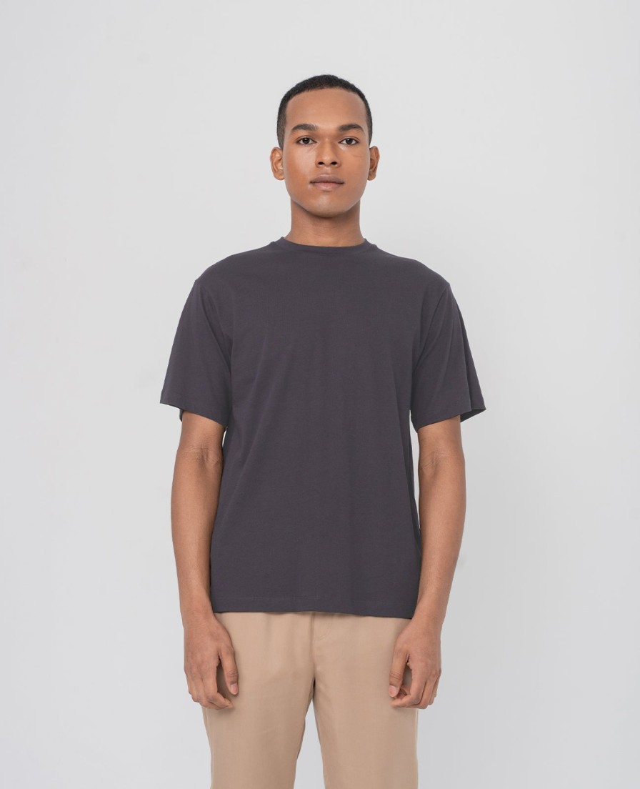 Men Grana Tees & Polos | Supima Oversize Crewneck Tee