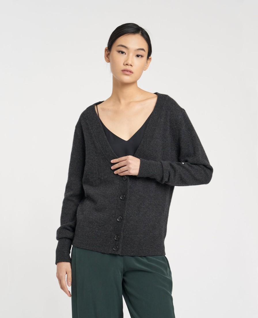 Women Grana Sweaters & Cardigans | Cashmere V-Neck Cardigan