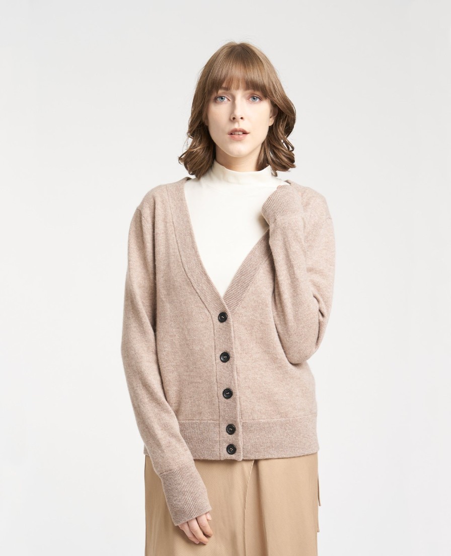 Women Grana Sweaters & Cardigans | Cashmere V-Neck Cardigan