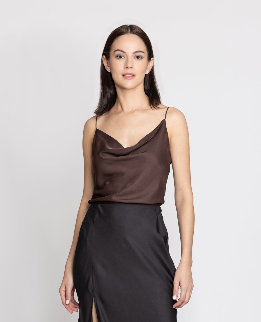 Women Grana Camisoles | Silk Cowl Neck Camisole