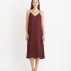 Women Grana One Piece Dresses | Silk V Neck Slip Dress