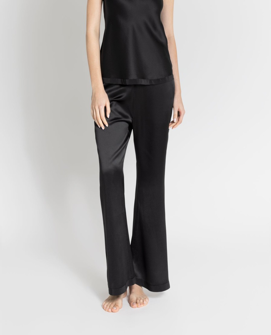 Women Grana Pyjamas | Silk Pyjamas Flare Lounge Pants