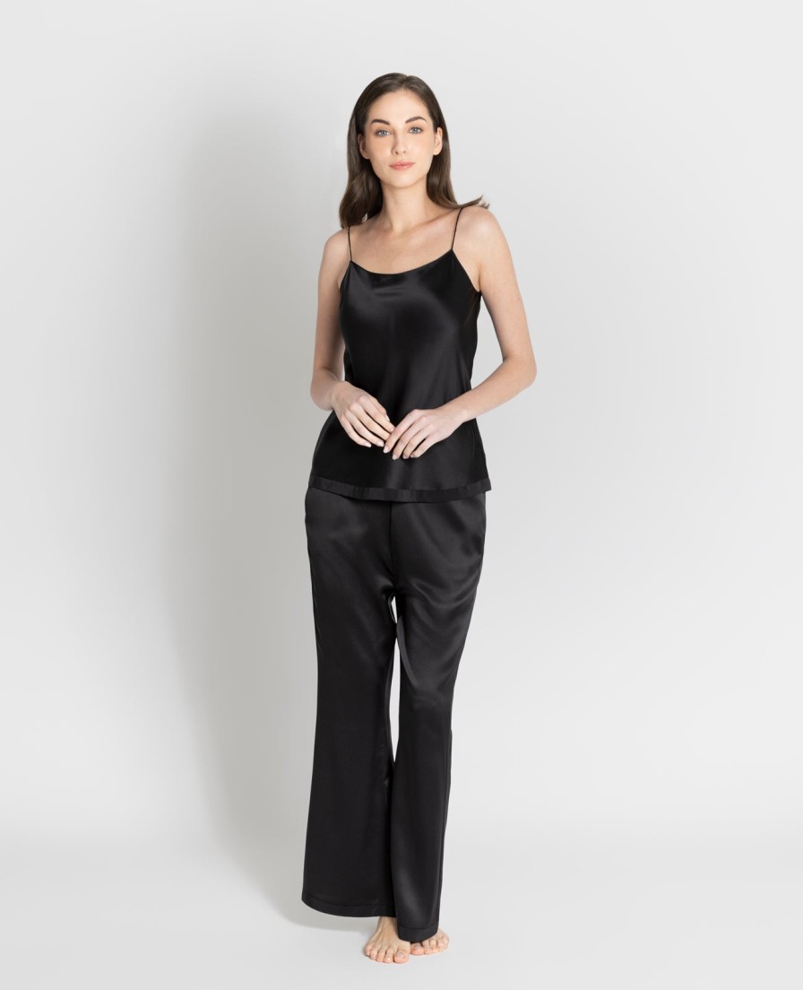 Women Grana Pyjamas | Silk Pyjamas Flare Lounge Pants