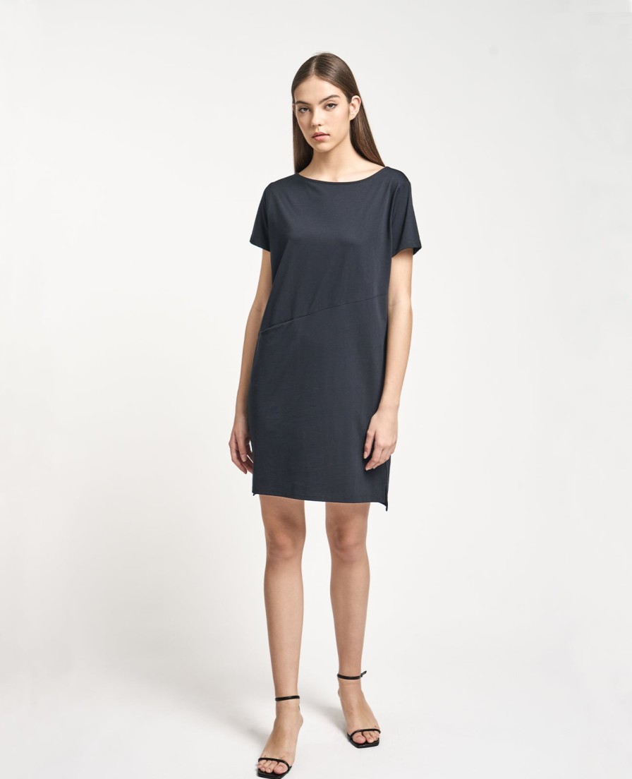 Women Grana One Piece Dresses | Supima Boat Neck Tee Dress