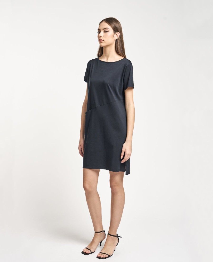 Women Grana One Piece Dresses | Supima Boat Neck Tee Dress