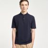 Men Grana Tees & Polos | Supima Pique Band Collar Polo