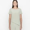 Women Grana Tee Shirts | Silk Asymmetic Tee