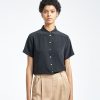 Women Grana Shirts & Blouses | Silk Short Sleeve Shirt