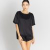 Women Grana Pyjamas | Silk Pyjamas Oversized Tee