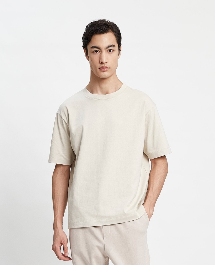 Men Grana Tees & Polos | Supima Oversized Crew Neck Tee