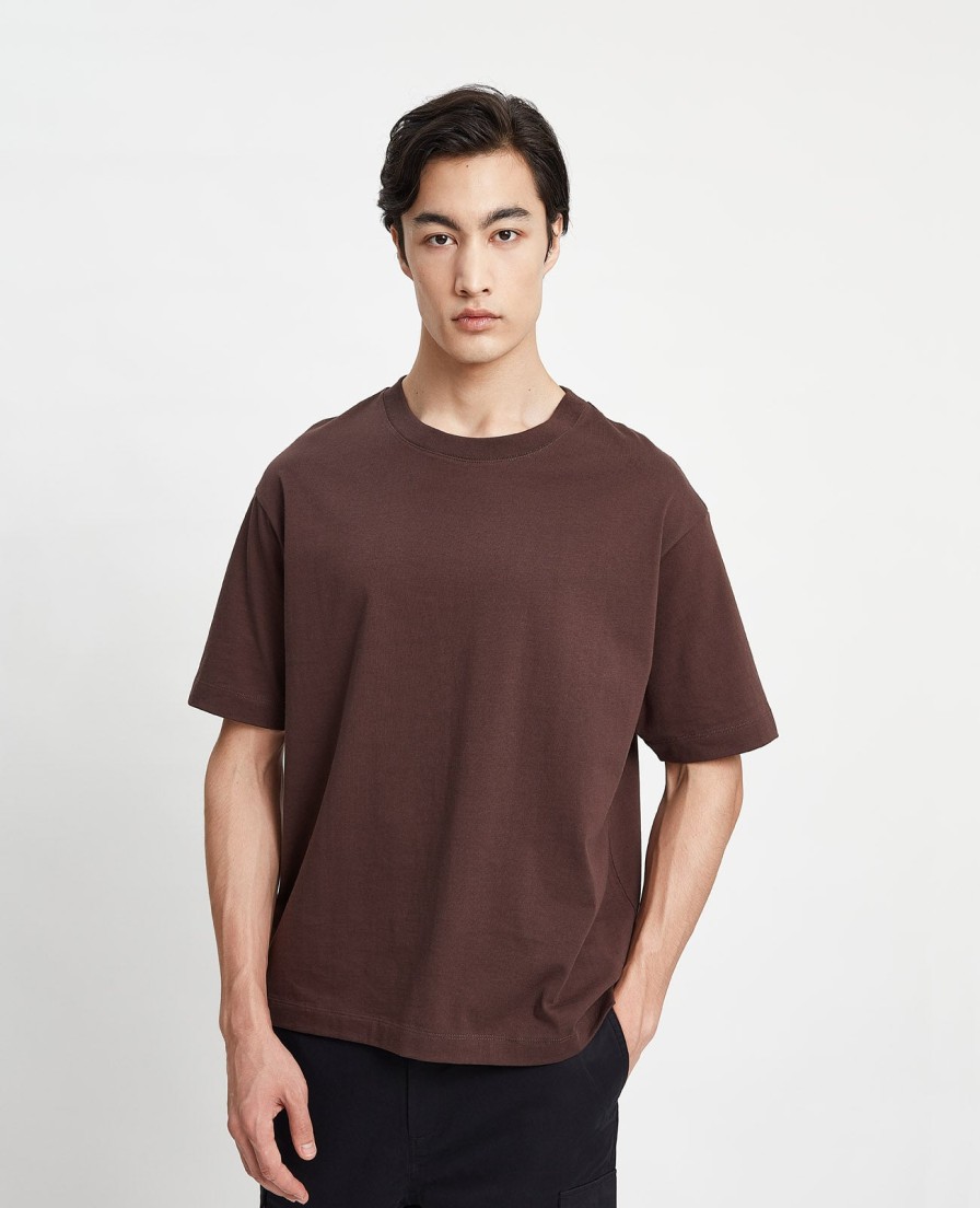 Men Grana Tees & Polos | Supima Oversized Crew Neck Tee