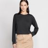 Women Grana Shirts & Blouses | Supima Oversized Long Sleeve Tee