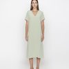 Women Grana One Piece Dresses | Silk V-Neck Tee Dress